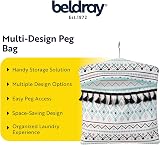 Beldray Aztec Peg Bag Washing Line Hanger Multicolour 33x30cm Holds 100 Pegs view 2
