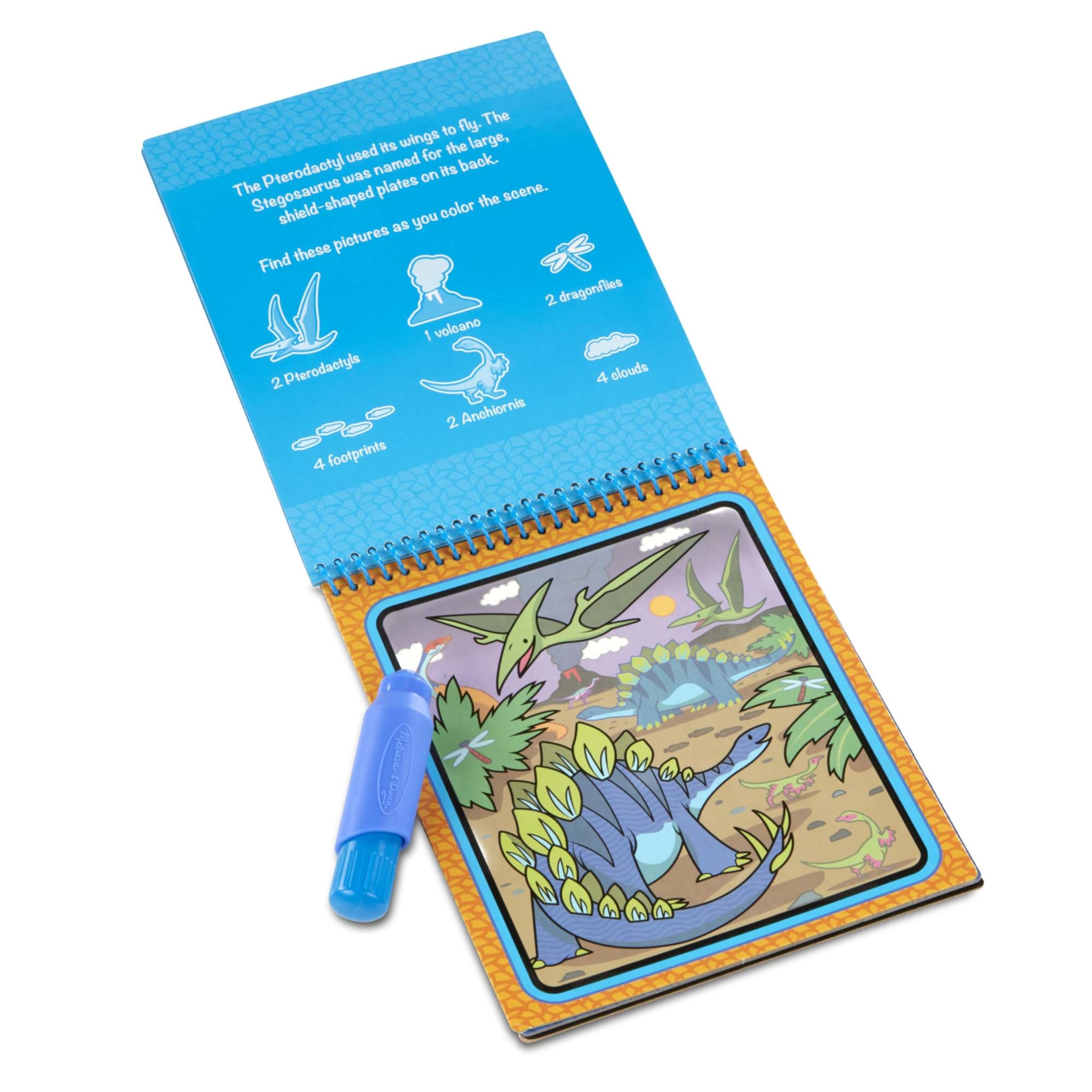 Melissa & Doug On The Go Water Wow! Reusable Water-Reveal Activity Pad – Dinosaurs