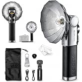 Godox Lux Master TTL Retro Camera Flash, Touchscreen Control, Type-C | GN25 Output, 6000K&plusmn;300K CCT, 460 Full Power Flashes, S1/S2 Optical Control, USB-C Charging, Compatible with Multiple Cameras