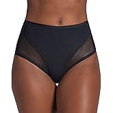 Leonisa Women's Seamless Tummy Control Rear Lifting Panty Shaper,Black,XX-Large