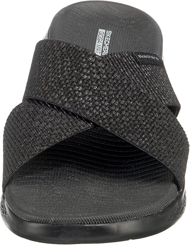Skechers Women's On-The-GO 600-Glistening Metallic Mesh Slide