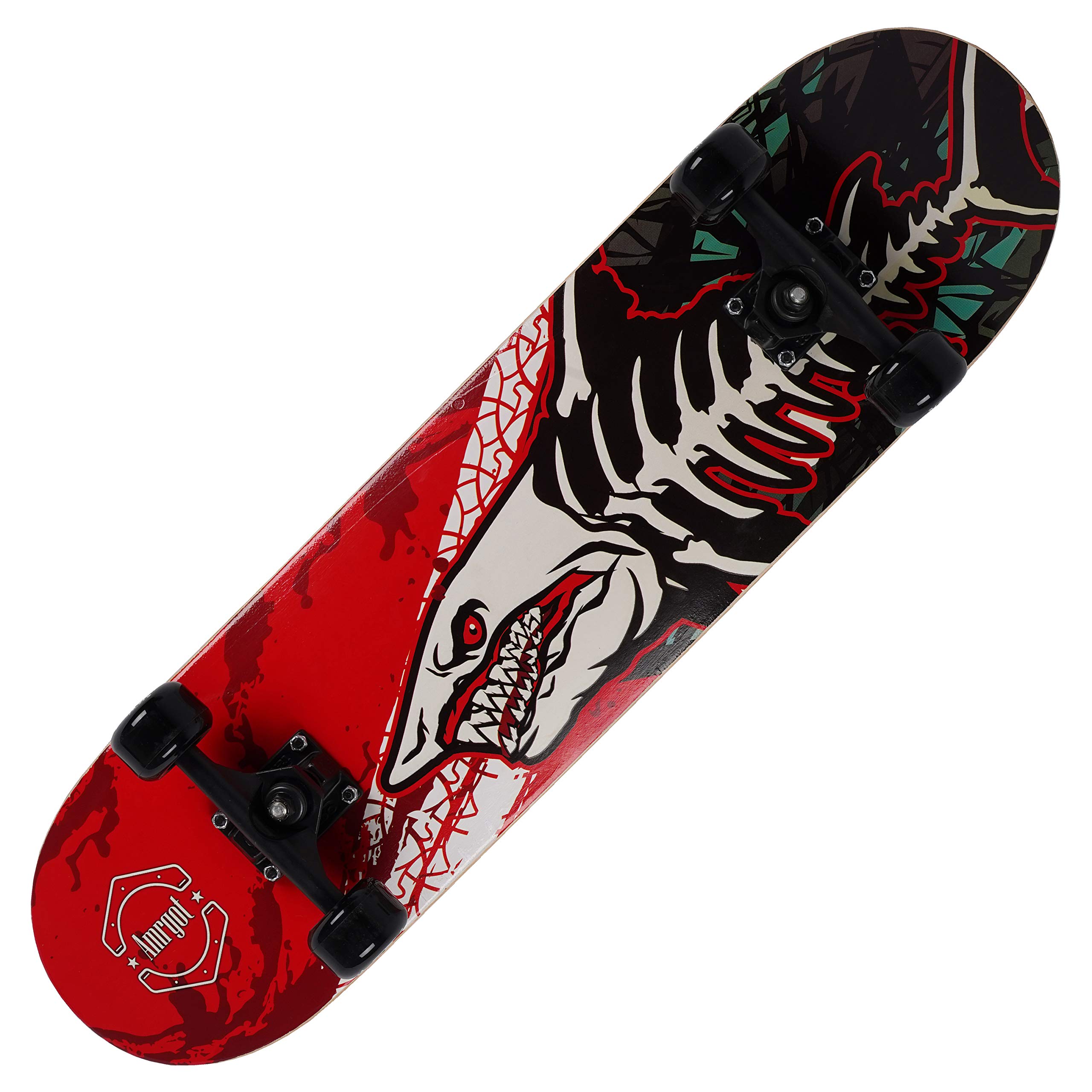 Amrgot Skateboards Pro 31 inches Complete Night Light Skateboards for Teens, Beginners, Girls,Boys,Kids,Adults