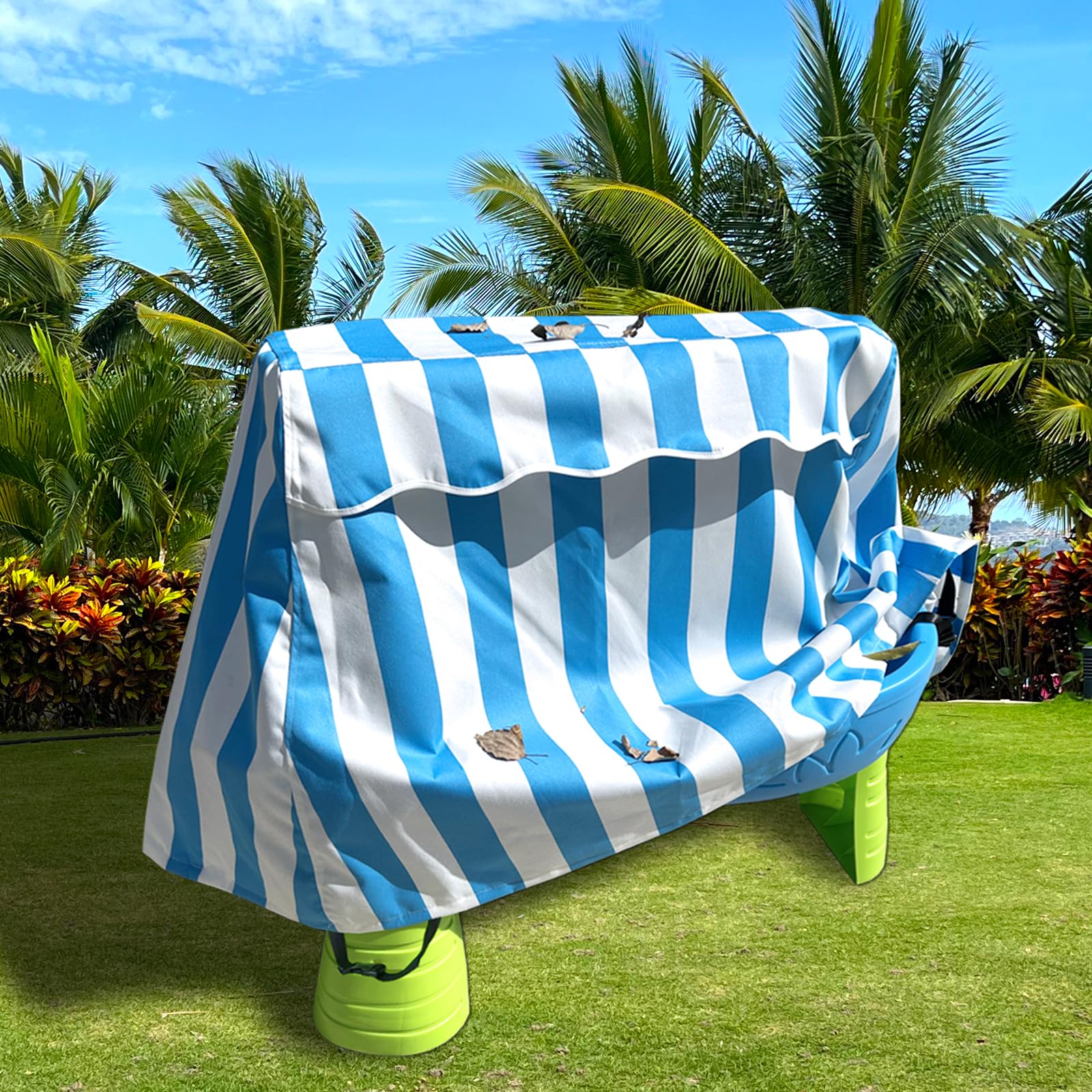 Step2 Rain Showers Splash Pond Water Table Cover - Waterproof, Dust Proof, Anti-UV for Kids - Blue