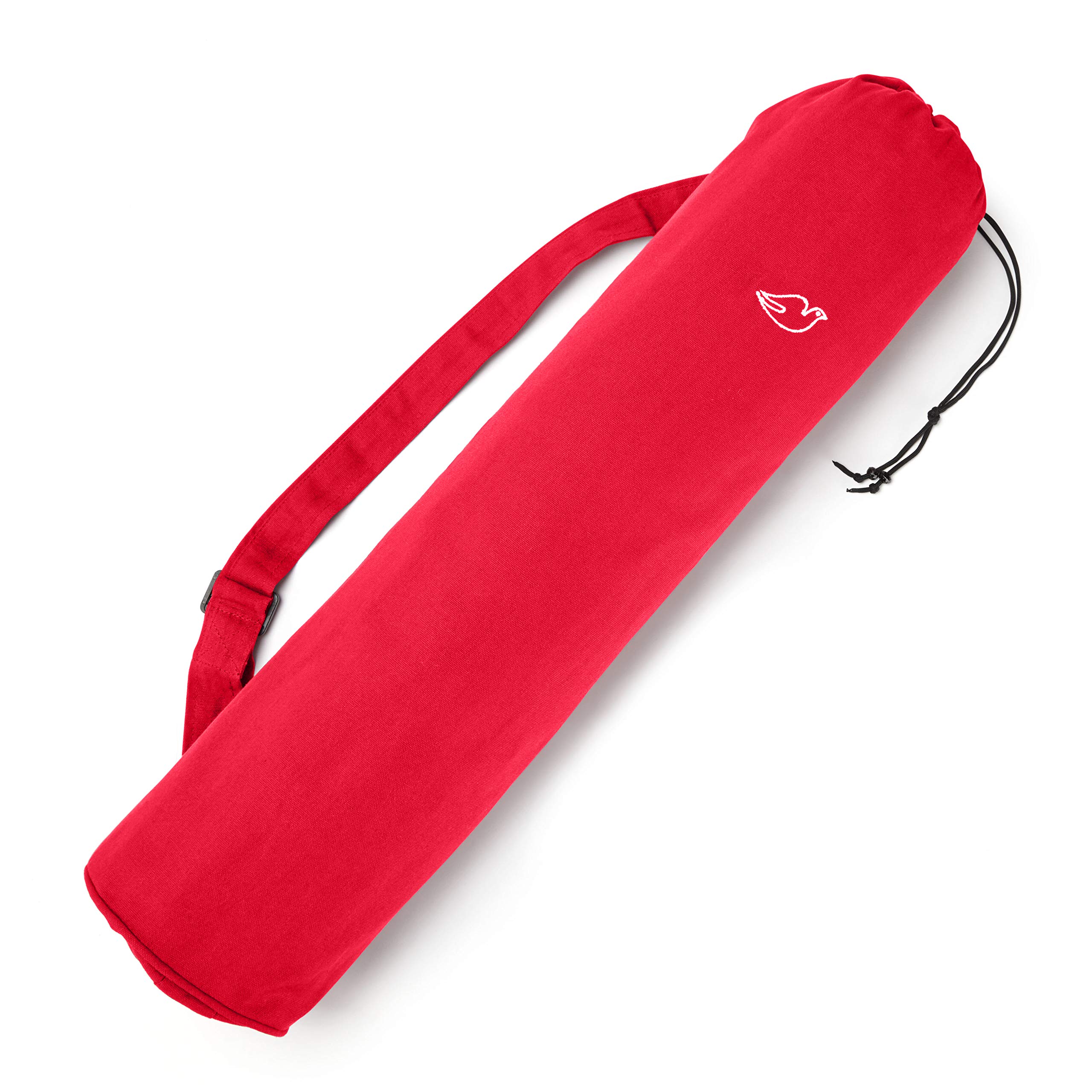 Blue Dove Yoga Kerala Yoga Mat Bag made from Organic Cotton (68 x 25 cm, Red)