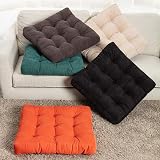 HIGOGOGO Floor Pillow Square Meditation Cushion 22x22in Beige 8-10cm Thick view 8