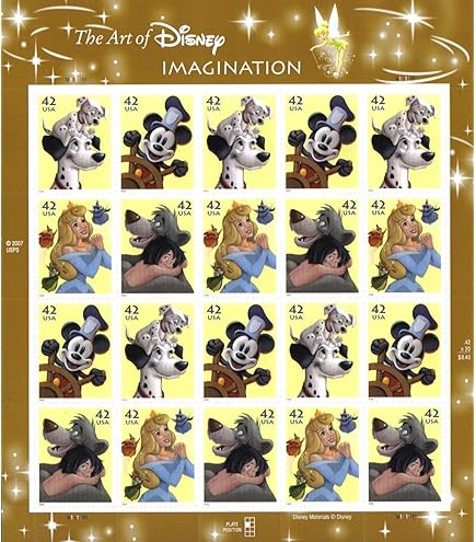 Amazon.com: Mail a Smile, Disney Pixar (Sheet of 20) First