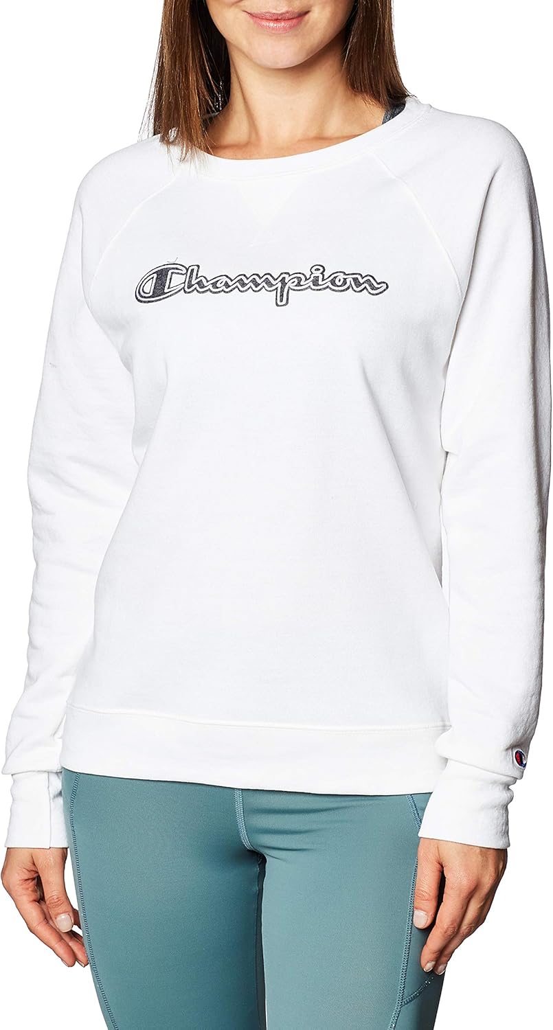 Champion Women's Powerblend Boyfriend Crew at  Women’s Clothing store