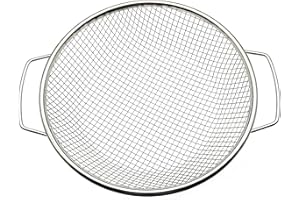 YUEBM Stainless Steel Soil Sifter for 5 Gallon Bucket, 1/4 inch Mesh Garden Screen for Dirt, Sand, Compost with Heavy Duty Handles (1/4 inch)