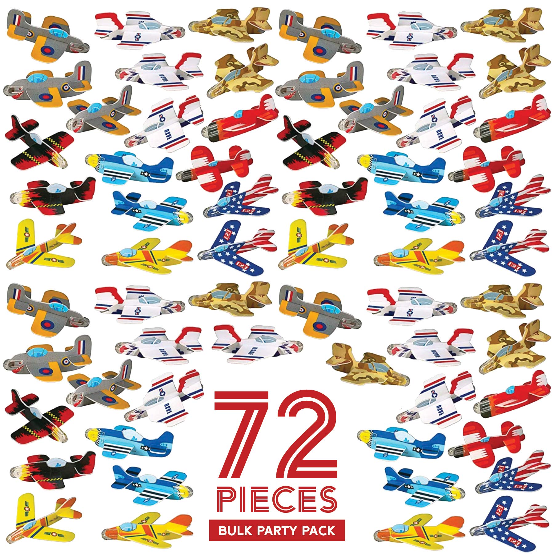Incredible Value Coloring Books for Kids and 72 Pack of Airplane Gliders