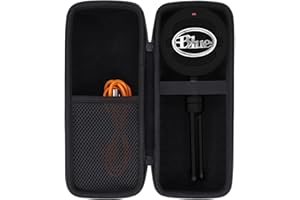 co2CREA Hard Case Replacement for Logitech Creators Blue Snowball iCE USB Microphone