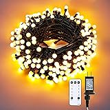 Brizled LED String Lights, 66ft 200 LED Warm White