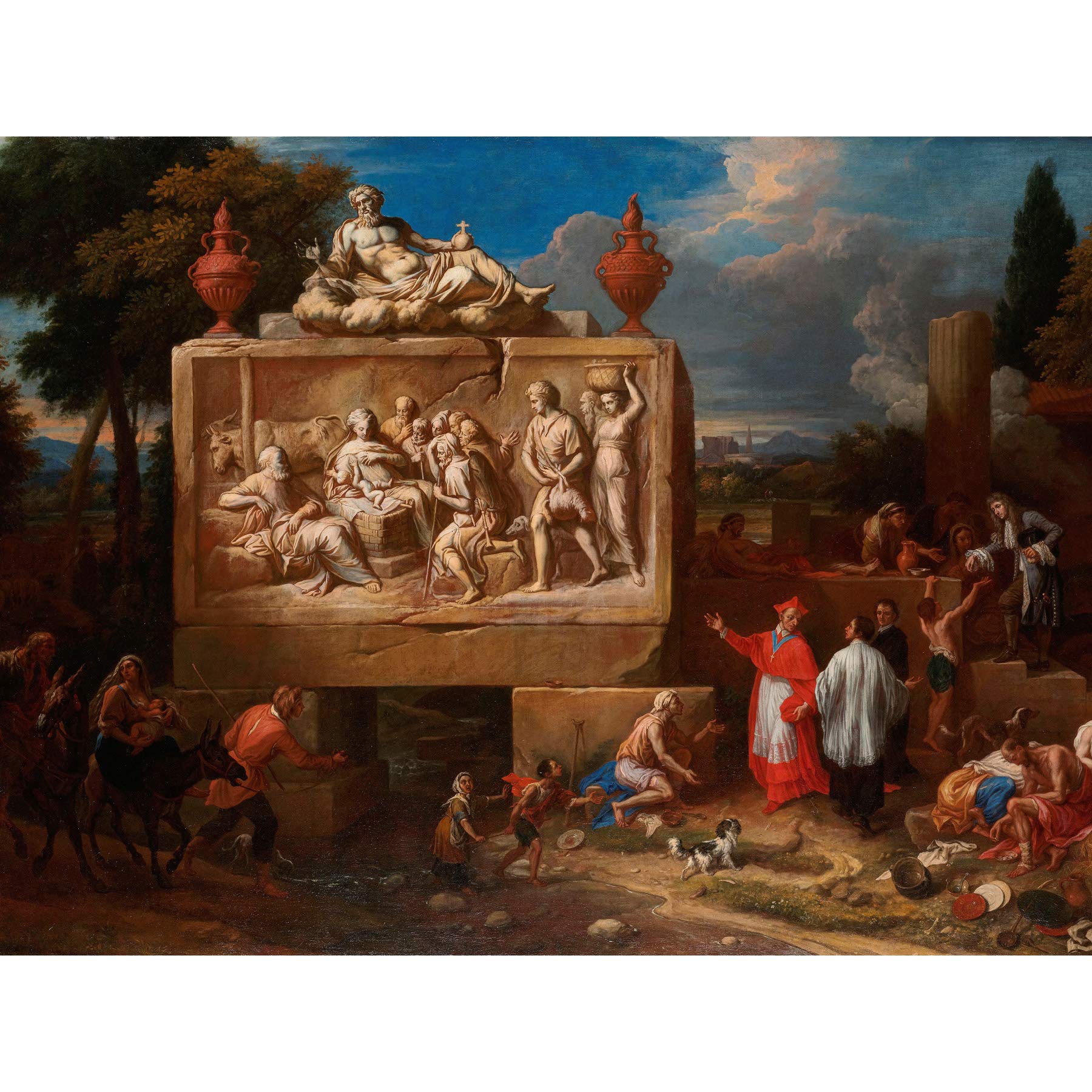 Artery8 Ferguson Fantasy Landscape St Charles Borromeo Large Wall Art Poster Print Thick Paper 18X24 Inch