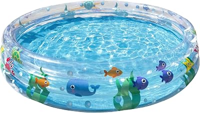Bestway Ocean Paddling Pool for Kids - Easy Set Up Inflatable Kiddie Pool