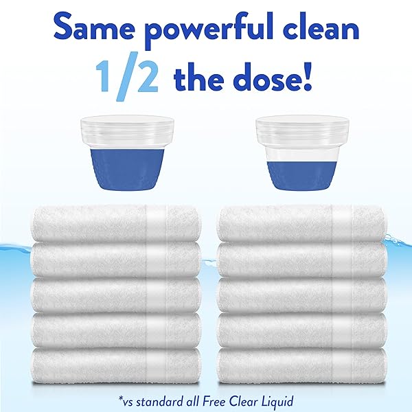 ALL FREE CLEAR, ORIGINAL, LIQUID LAUNDRY DETERGENT FOR SENSITIVE SKIN, UNSCENTED AND HYPOALLERGENIC, CONCENTRATED, 82.5OZ, 110 LOADS