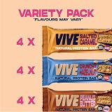 Vive Vegan Protein Bars Variety Pack 12 High Fibre Gluten Free view 3