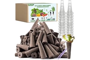 DRYADES 101 Pcs Hydroponic Pod Kit for Aero Garden with 80 Grow Sponges, 20 Grow Baskets & 1 Tweezer, Grow Anything Kit Replacement Growth Sponges Seed Pods of Aero Garden hydroponic for Indoor Garden System