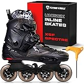 FlyingEagle X5F Spectre &amp; X5 Shrike Pro Inline Roller Skates, Men &amp; Women | CNC Aluminum Frame, Rockerable Axles, 85A Wheels, ABEC-7 Bearings, Removable Liner, Outdoor Freeskating, Unisex