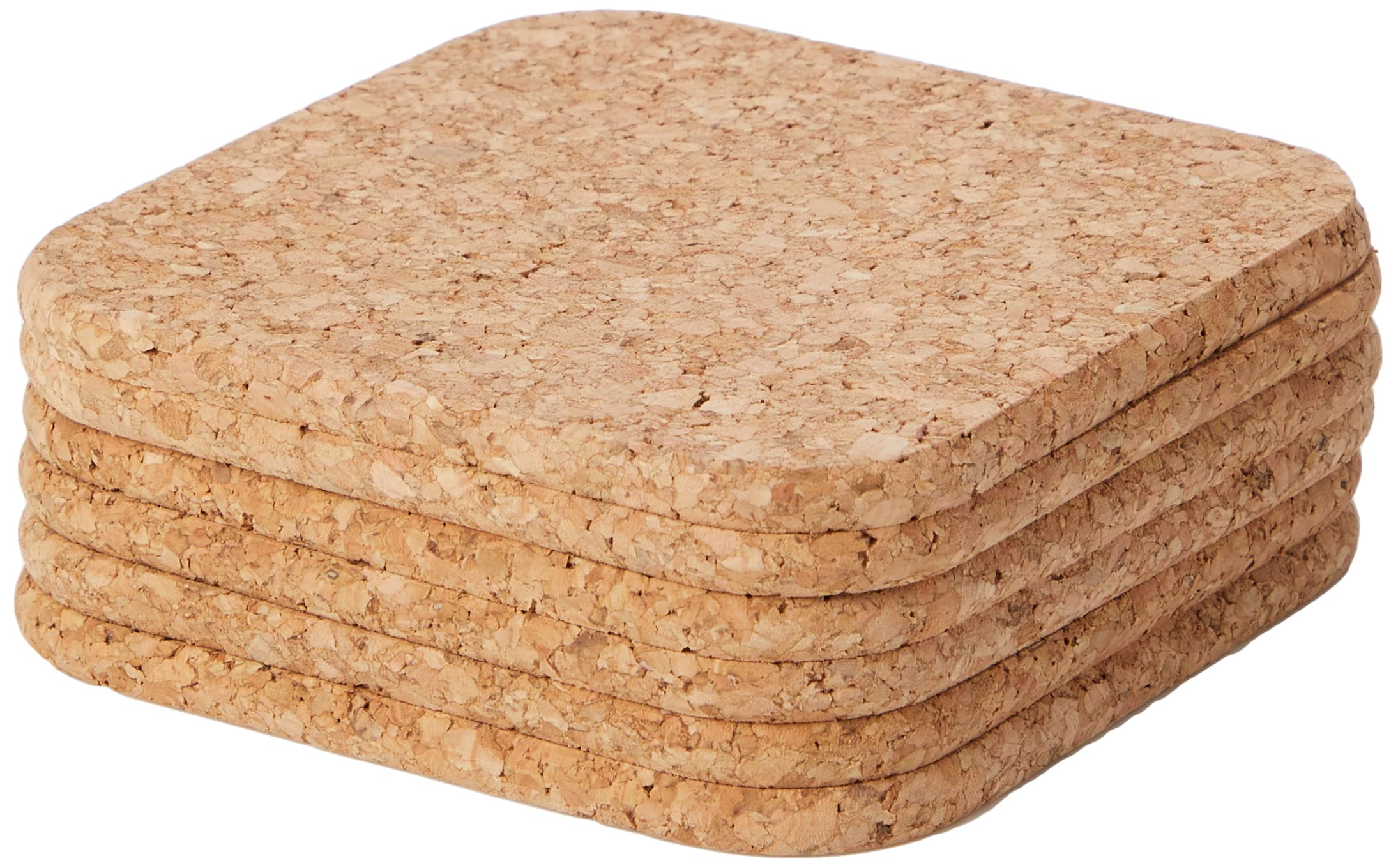 Apollo Cork Coasters Set Of 6 10cm, 1562