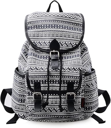 floral canvas backpack