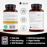 New Leaf Shilajit Capsules 1400mg 60% Fulvic Acid 120 Caps UK Made view 7