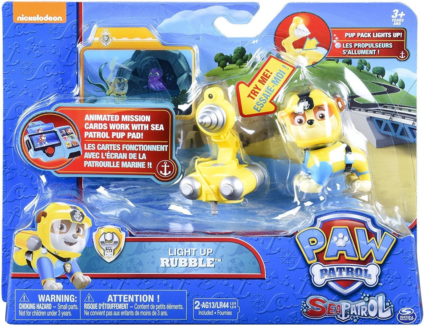 PAW PATROL 6040268 - Sea Patrol Deluxe Figure Rubble: Amazon.de: Spielzeug