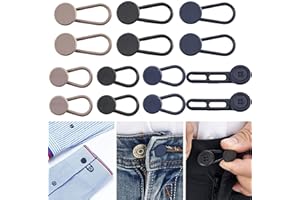 JANCAN 14 PCS Button Extenders for Jeans & Pants - Pants Waist Extenders 1-1.8 Inches for Women and Men - Waist Adjuster for Pregnancy, Shirts,Dress Pants, Collars,Shorts-No Sewing Required