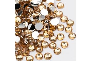 Sukiiy 5000PCS 4mm Resin Flatback Rhinestones for Crafts, Lt.Peach Flatback Rhinestones for Nails Face Art, Loose Glittler Diamond Stones, Resin Rhinestones for Tumblers, Mugs, Bottles, Shoes