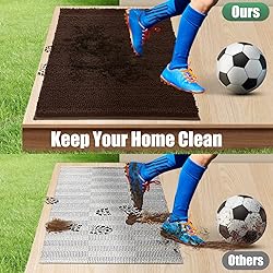 IM HOME Durable Chenille Absorbent Door Mat Indoor