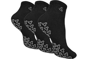 Ozaiic Non Slip Socks Grip for Yoga Home Workout Pure Barre, Pilates, Hospital, Ideal Cushion Socks for Men and Women