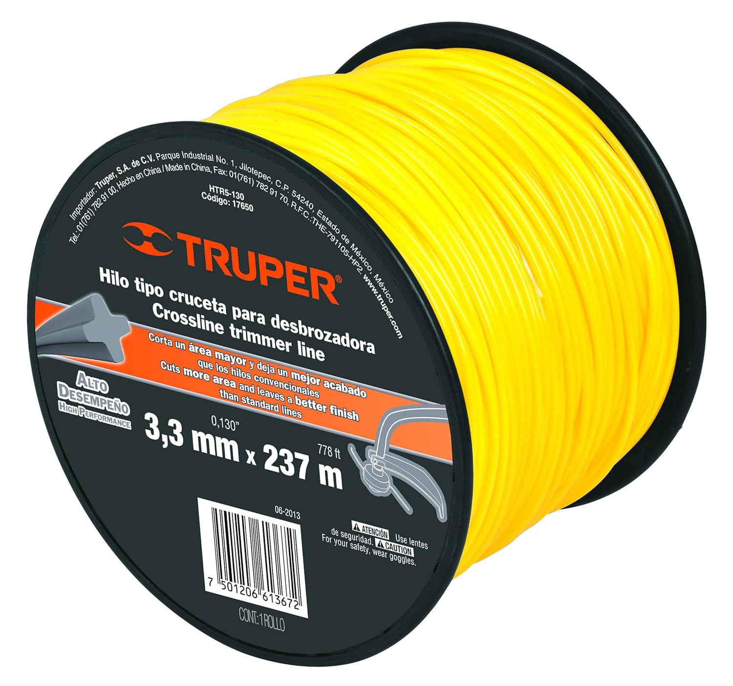 aluminio, redondo, 3 mm, diferentes longitudes Sharkcut Hilo de nailon para cortabordes