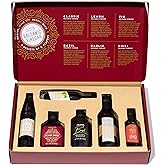 Thoughtfully Gifts, Balsamic Vinegar Gift Set, Flavors Include Fig, Chili, Garlic and More, Pack of 6