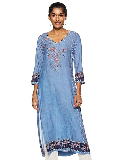 biba denim kurta