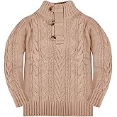 Zhaovi's Toddler Girl Boys Knit Cable Turtleneck Sweater Baby Pullover Outwear Spring Fall Winter