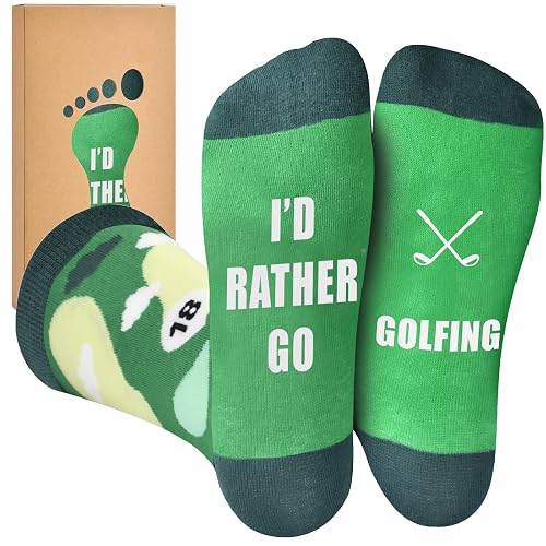 OEAGO Golf Gifts for Men：9-11 Funny Golf Socks, Stocking Fillers for Men Him, Mens Christma Gifts for Dad Grandpa on Christmas Birthday Valentines Day