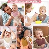Yoofoss Baby Bibs 10 Pack Muslin 6 Layer Adjustable Snaps 100% Cotton Gift view 6