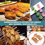 TakFree 30cm Stainless Steel Kebab Skewers 20pc Reusable 12in Grill Sticks view 6