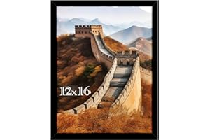 Picrit 12x16 Picture Frame, Photo Frame for Wall Mounting Display, Black