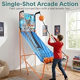 SereneLife Foldable Basketball Arcade Game with LED Scoreboard 203 cm view 3