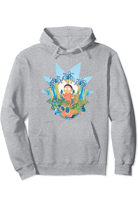 Amazon.com: Rick and Morty Rick Icon Pullover Hoodie : ביגוד, נעליים  ותכשיטים