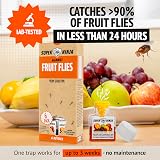 Super Ninja Fruit Fly Trap 6 Pack – 3 Weeks Protection, Kid Safe view 2