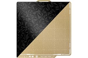 BIQU PEO + PEI Panda Build Plate for Bambu-lab X1C P1S X1E P1P A1 3D Printers, Smooth PEO + Textured PEI Spring Steel Sheet for Bambulab, Double-Sided Print Bed, 257x257mm, 1 Piece