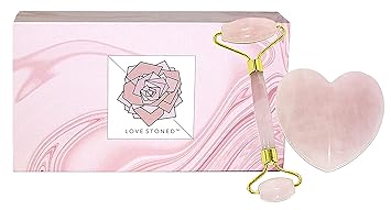 Amazon Com Premium Heart Gua Sha And Pink Rose Quartz Jade Stone
