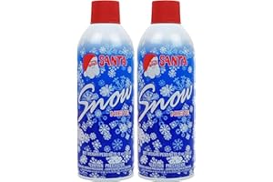 Greenco Snow Spray for Christmas Decoration - Artificial Snow Spray for Christmas Tree, 13 oz - Fake Snow Spray - Christmas Tree Flocking Spray Snow (Pack of 2)
