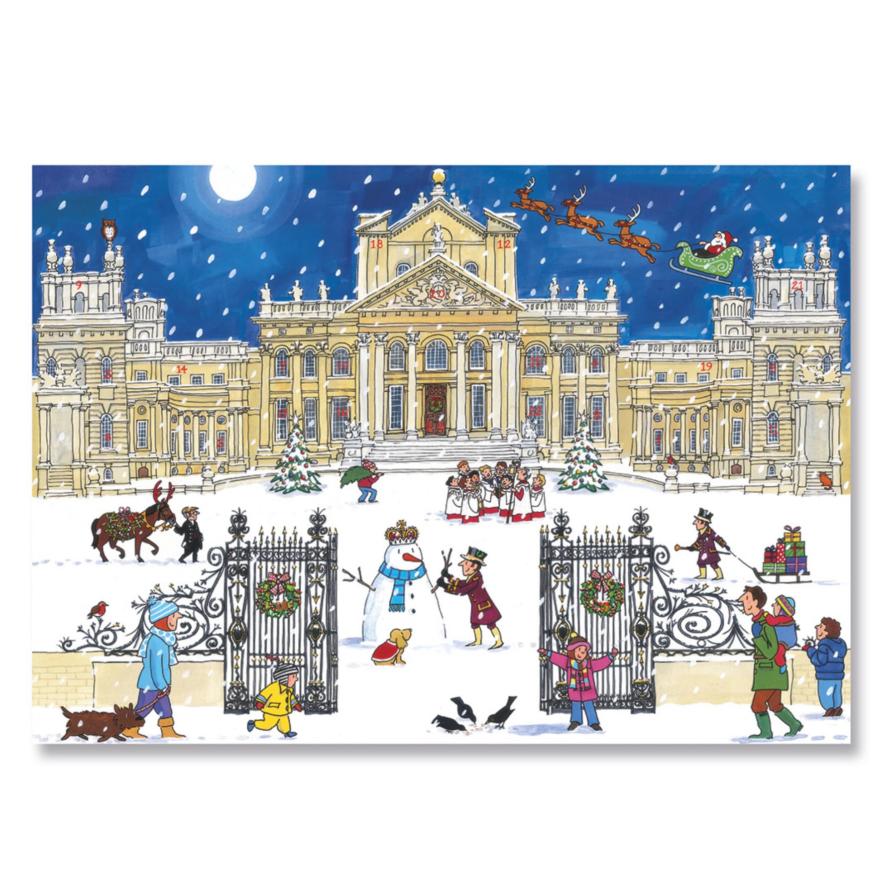 Alison Gardiner Christmas at the Palace Large A3 Traditional Festive Christmas Advent Calendar Made in UK