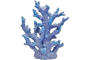Etlemonde Beach Coastal Decor Coral Reef Home Decor Coral Statue Sculpture Home,Desk,Bathroom,Desktop Shelf Statue,Marine Themed Gifts (Gradual Blue Coral)