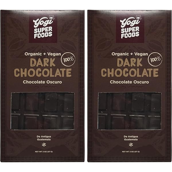 Amazon.com: Yogi Super Foods 100% Organic Dark Chocolate Cacao Bar