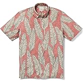 Reyn Spooner Men’s Tropical Leaves Hawaiian Aloha Shirt - Button Front