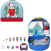 Polly Pocket x Peanuts Collector Compact, Micro Dolls and Playset, 7 Themed Accessories, 4 Iconic Locations, Snoopy & Woodsto