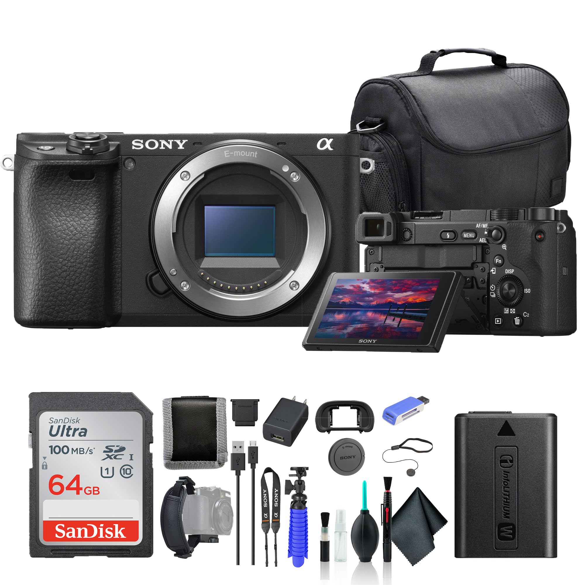 Sony a6400 Mirrorless Camera ILCE-6400/B, 64GB