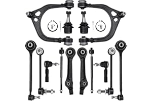 KUIPERAUTO 14PCS Front Upper/Lower Control Arms Suspension kit Compatible with 2005-2010 Chrysler 300/ Dodge Challenger Charger/2005-2008 Dodge Magnum(RWD Only)